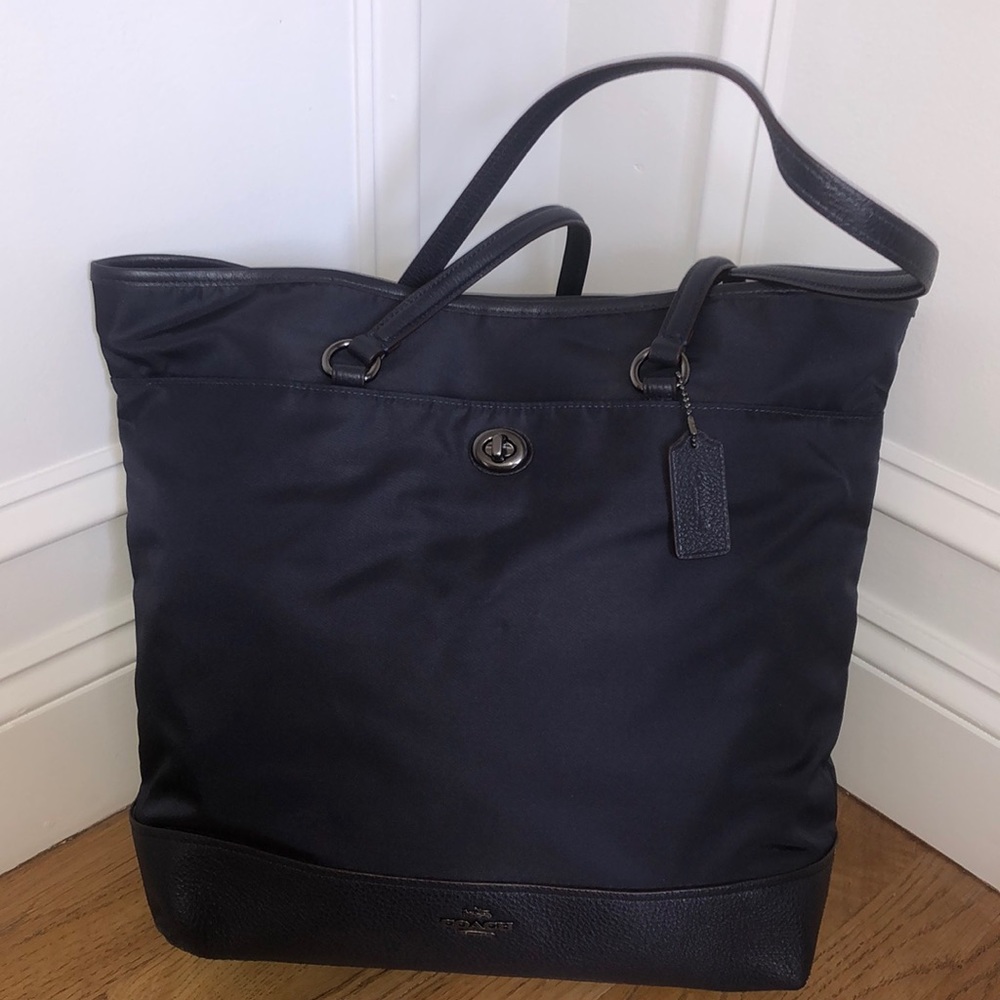 Coach Dark Blue Tote New